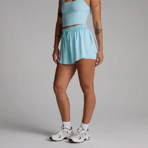 MP Damen Tempo 2-in-1 Floaty Shorts - Himmelblau - Size XXL