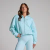 MP Damen Basics Hoodie mit Reißverschluss – Himmelblau
