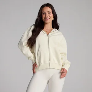 MP Damen Basics Hoodie mit Reißverschluss – Coconut - Size M