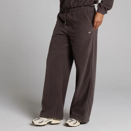 MP Damen Fleece-Jogginghose in gerader Passform - Kakao