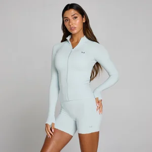 MP Damen Tempo Ultra Seamless Jacke mit durchgehendem Reißverschluss - Blue Aura - Size XS
