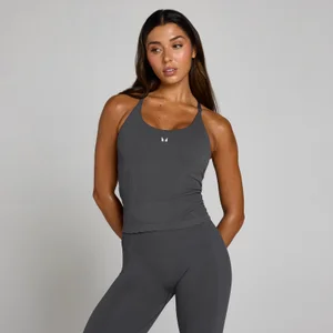 MP Damen Tempo Ultra Seamless Longline Tank-Top - Robust Grey - Size XS