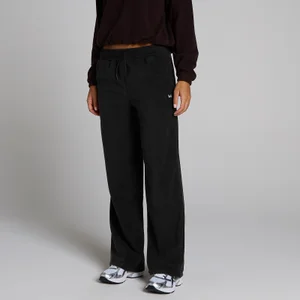 MP Damen Fleece-Jogginghose mit geradem Bein – Schwarz - Size M