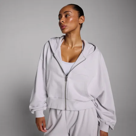 MP Damen Lifestyle Hoodie mit durchgehendem Reißverschluss - Chalk Dust