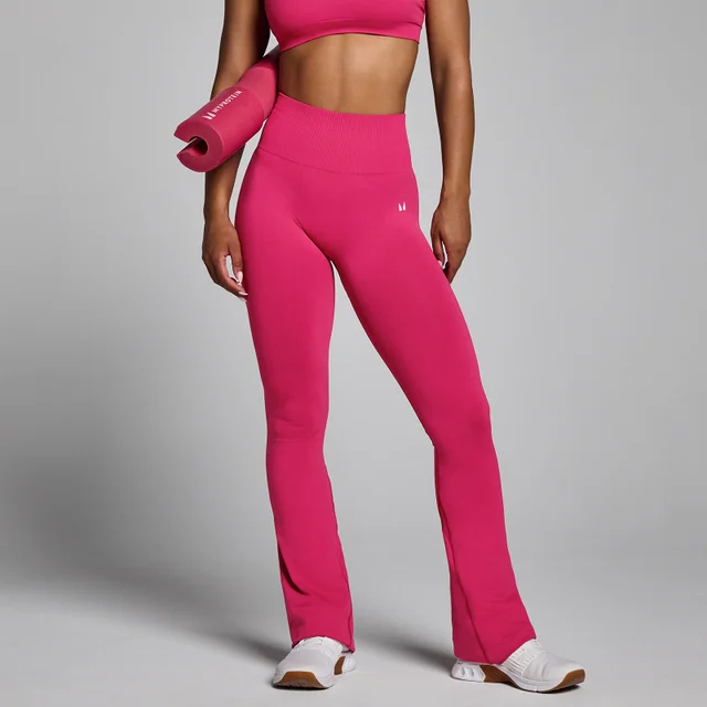 MP Damen Tempo Seamless Flared Leggings - Bold Berry