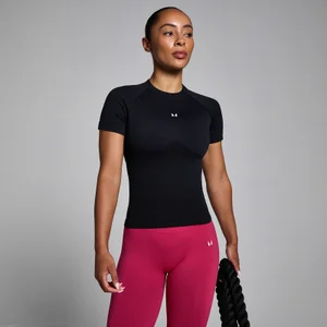 MP Damen Lift Seamless Body Fit T-Shirt - Schwarz - Size M