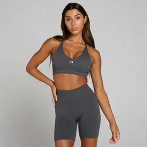 MP Damen Tempo Ultra Seamless Sport-BH - Robust Grey - Size XS