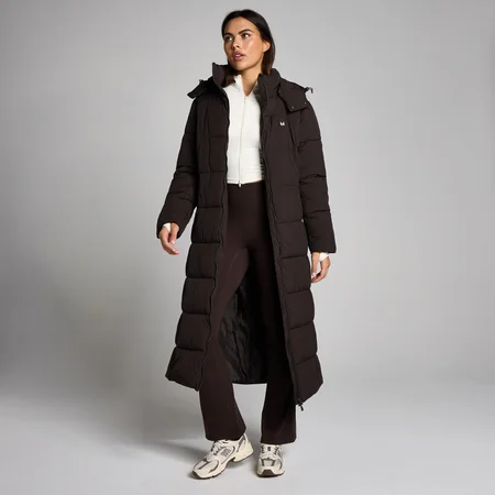 MP Damen Maxi Padded Puffer Jacket - Kakao