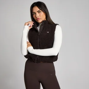 MP Damen Verkürzte Borg-Weste - Kakao - Size S