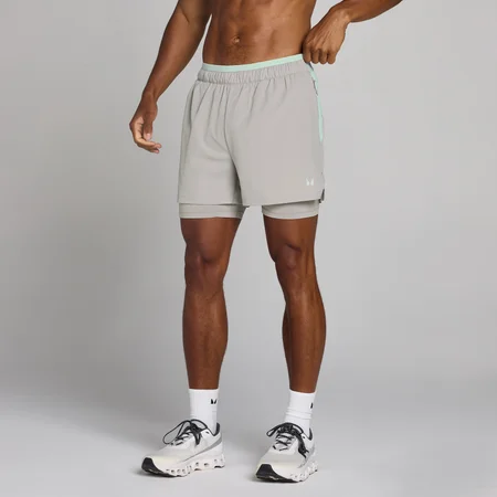 MP Herren Training Ultra 5" 2-in-1 Shorts - Chalk Grey