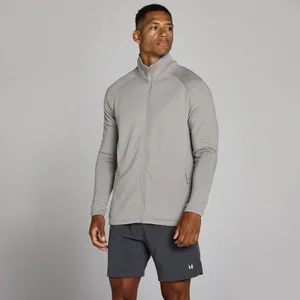MP Herren Training Ultra Gridded Zip Through - Chalk Grey - Size XS