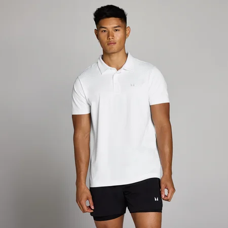 MP Herren Training Poloshirt – Weiß