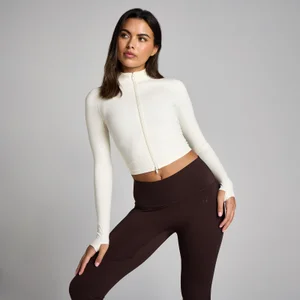 MP Damen Tempo Cropped Jacke - Vanille - Size L