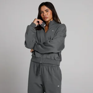 MP Damen Basics Bomberjacke mit Reißverschluss – Dunkelgrau - Size S
