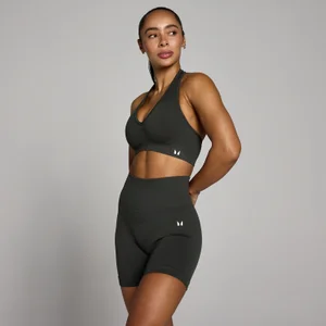 MP Damen Tempo Nahtloser Neckholder-BH – Nachtgrau - Size XS