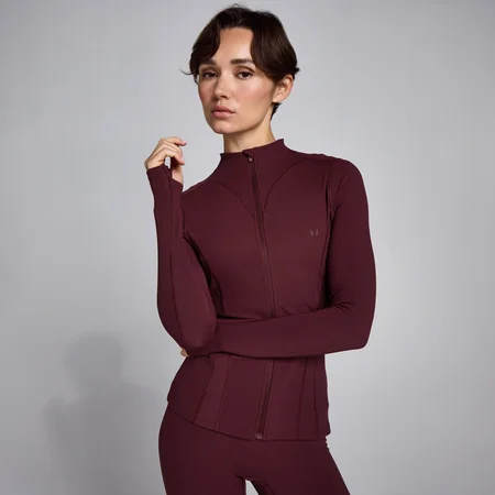 MP Damen SculptForm Zip Through Jacke - Deep Berry