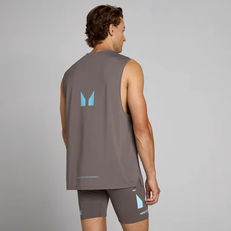 MP Herren Hybrid Mesh Tank - Aschgrau