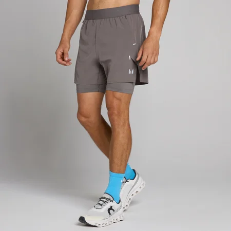 MP Hybrid Lightweight 5" 2-in-1 Shorts für Herren - Aschgrau