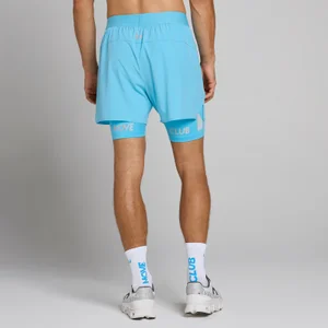 MP Herren Hybrid Lightweight 5" 2-in-1 Shorts - Cerulean Blue - Size M