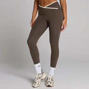 MP Damen Tempo Contrast Leggings - Schokolade - Size M