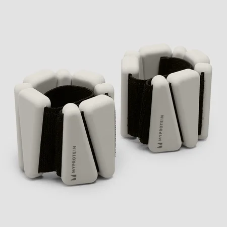 Myprotein Silikon-Knöchel-/Handgelenkgewichte in Tasche (2 lbs) – Perlweiß
