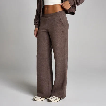 MP Damen-Jogginghose Soft Touch mit mittlerer Leibhöhe und geradem Bein – Kakao meliert