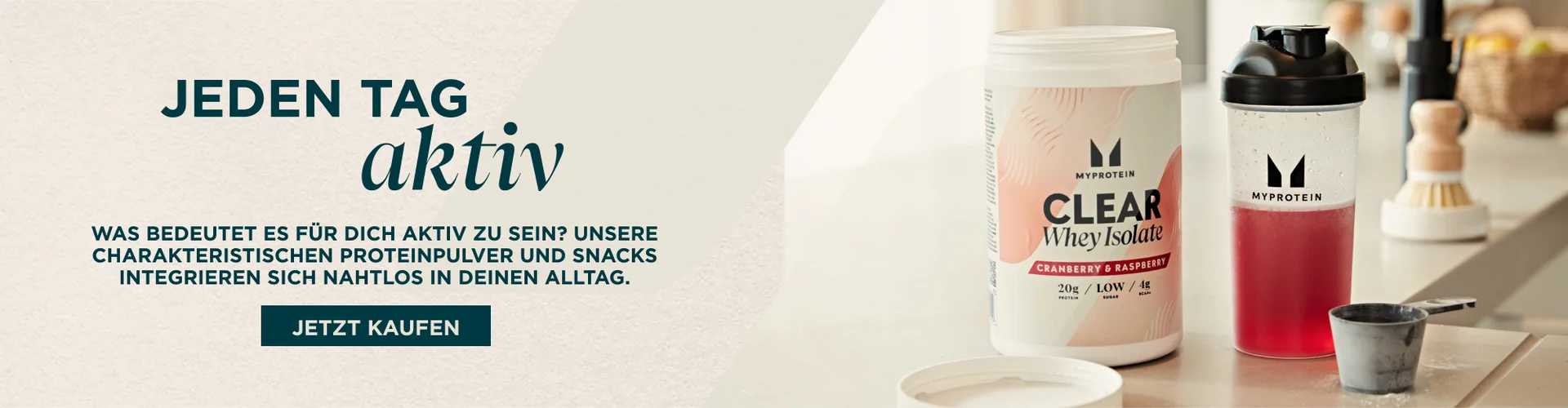 Everyday active. Embrace what active means to you. Signature protein powders and snacks that fit seamlessly into your routine. Shop the range.